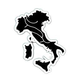 italy map SVG PNG design with clean design elements