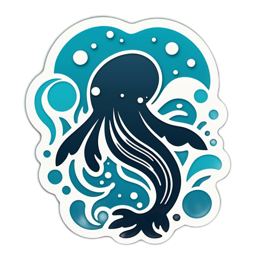 dolphin ocean SVG PNG design with clean design elements