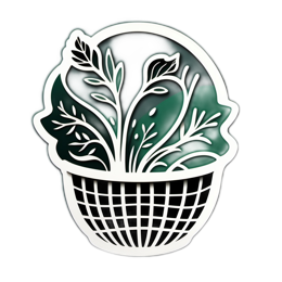 basket plants SVG PNG design with clean design elements