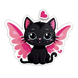 fantasy winged cat SVG PNG design