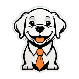 happy dog sticker SVG PNG design