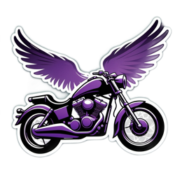 motorcycle wings SVG PNG design with clean design elements