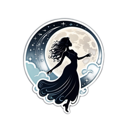 moonlight silhouette SVG PNG design