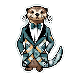 fashion otter SVG PNG design