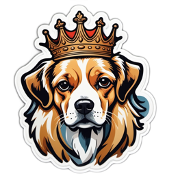 pets crown SVG PNG design with clean design elements