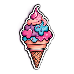 icecream colorful SVG PNG design