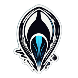 sticker abstract SVG PNG design with clean design elements