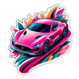 stylish car vibrant SVG PNG design