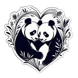 love pandas SVG PNG design