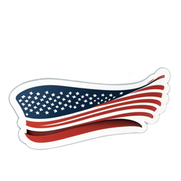 sticker flag SVG PNG design with clean design elements