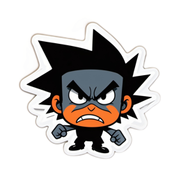 cartoon character angry SVG PNG design with clean design elements