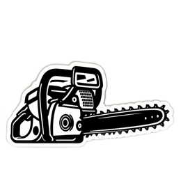 lifestyle chainsaw SVG PNG design with clean design elements
