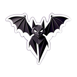 bat paper SVG PNG design with clean design elements