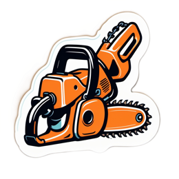 tools chainsaw SVG PNG design with clean design elements
