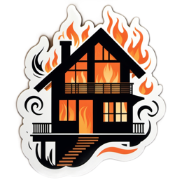 firehouse flames SVG PNG design with clean design elements
