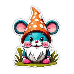 fantasy mouse gnome SVG PNG design