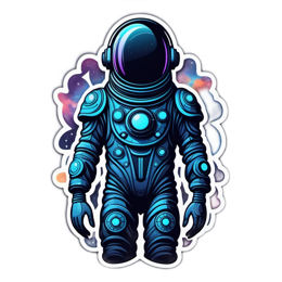 universe astronaut SVG PNG design with clean design elements