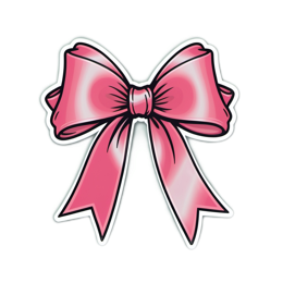bow pink SVG PNG design with clean design elements