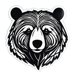 blackbear SVG PNG design with clean design elements