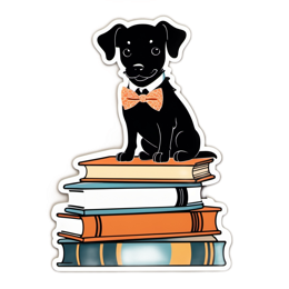 dog books SVG PNG design