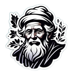 portrait character SVG PNG design with clean design elements
