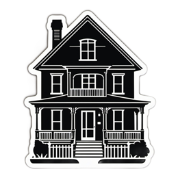 house black SVG PNG design