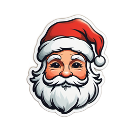 santasticker SVG PNG design with clean design elements
