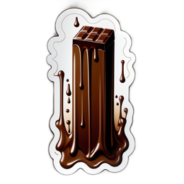 chocolate melted SVG PNG design with clean design elements