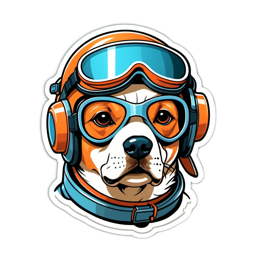 dog goggles SVG PNG design with clean design elements
