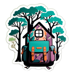 backpack treehouse SVG PNG design