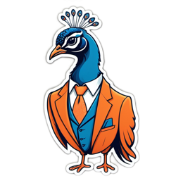 fancy peacock SVG PNG design