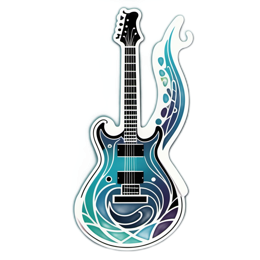 guitar SVG PNG design with clean design elements