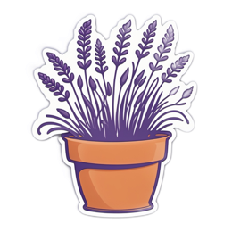 lavender pot SVG PNG design