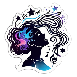 music girl SVG PNG design