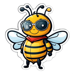 bee cool SVG PNG design with clean design elements