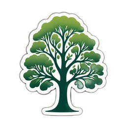 tree illustration SVG PNG design with clean design elements
