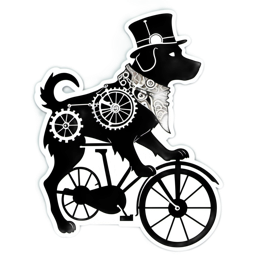 fantasy dog bicycle SVG PNG design