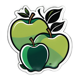 apples illustration SVG PNG design with clean design elements
