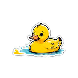 pets duck SVG PNG design with clean design elements