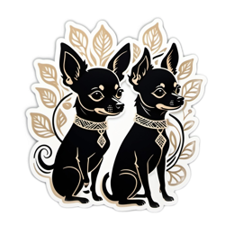 chihuahua artistic SVG PNG design with clean design elements