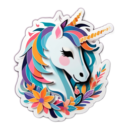 unicorn pop SVG PNG design with clean design elements, floral elements