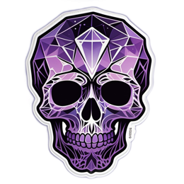 sticker skull SVG PNG design with clean design elements