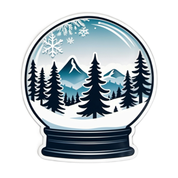 snow trees SVG PNG design