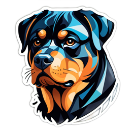 rotweiler SVG PNG design with clean design elements