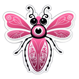 insect sticker butterfly SVG PNG design with clean design elements