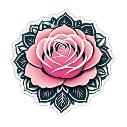roses flower SVG PNG design with clean design elements, pink and green floral elements