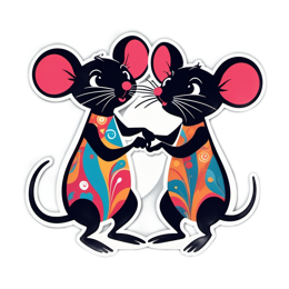 colorful mice SVG PNG design