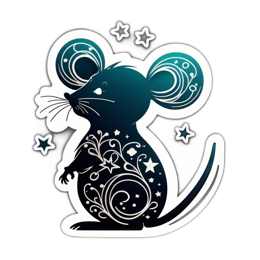 fantasy mice SVG PNG design with clean design elements