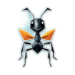 insect geometric ant SVG PNG design with clean design elements
