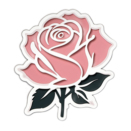 roses pink floral SVG PNG design with clean design elements, pink and green floral elements